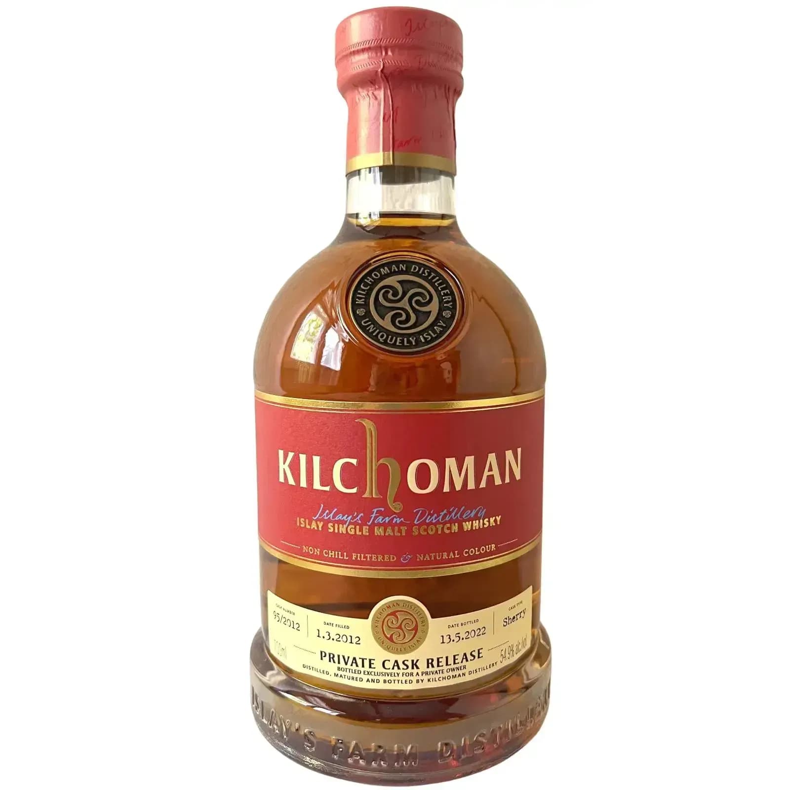 Kilchoman 10 Years Old 2012 Single Cask Release Nr.95/2012