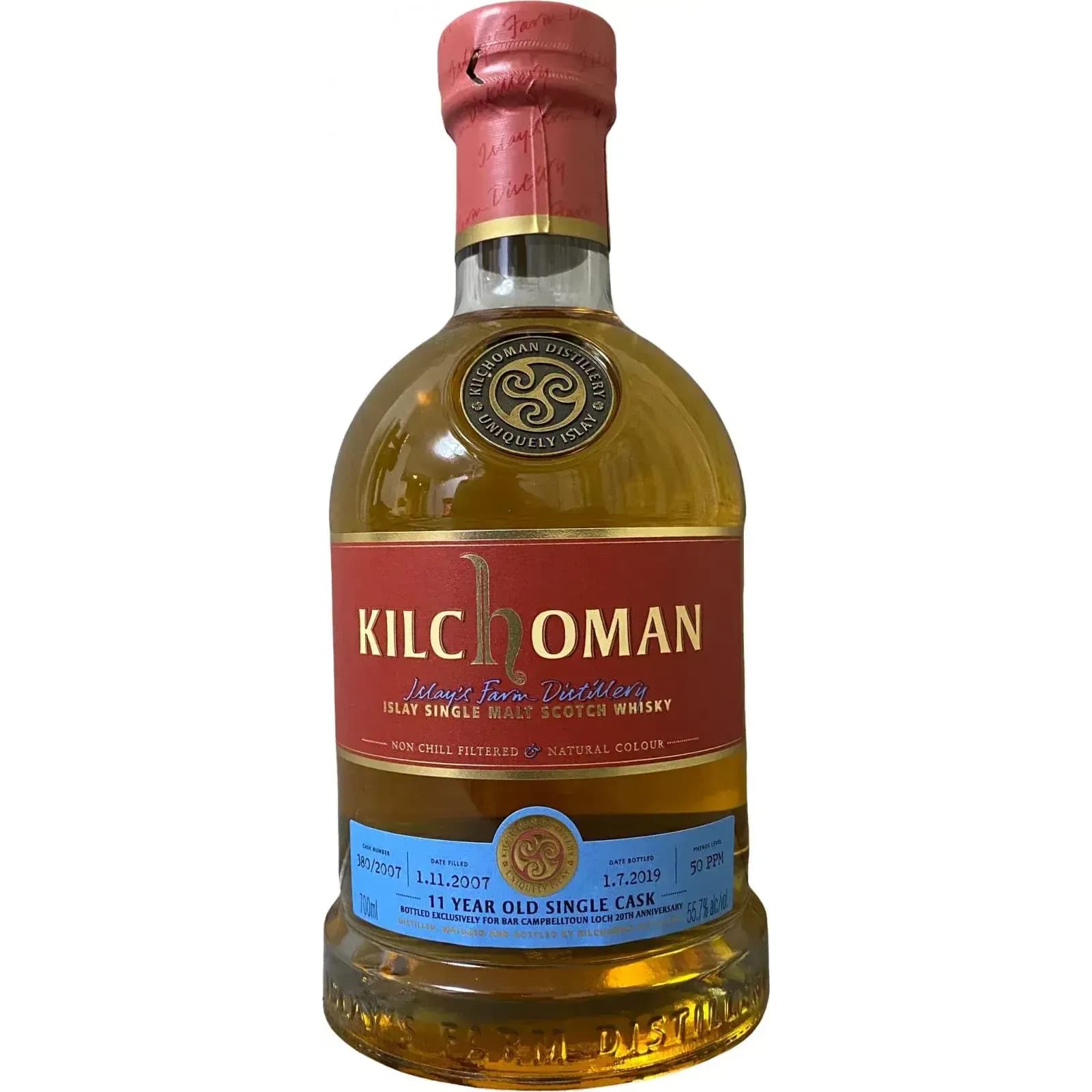 Kilchoman 11 Years Old 2007 Single Cask Nr.380/2007