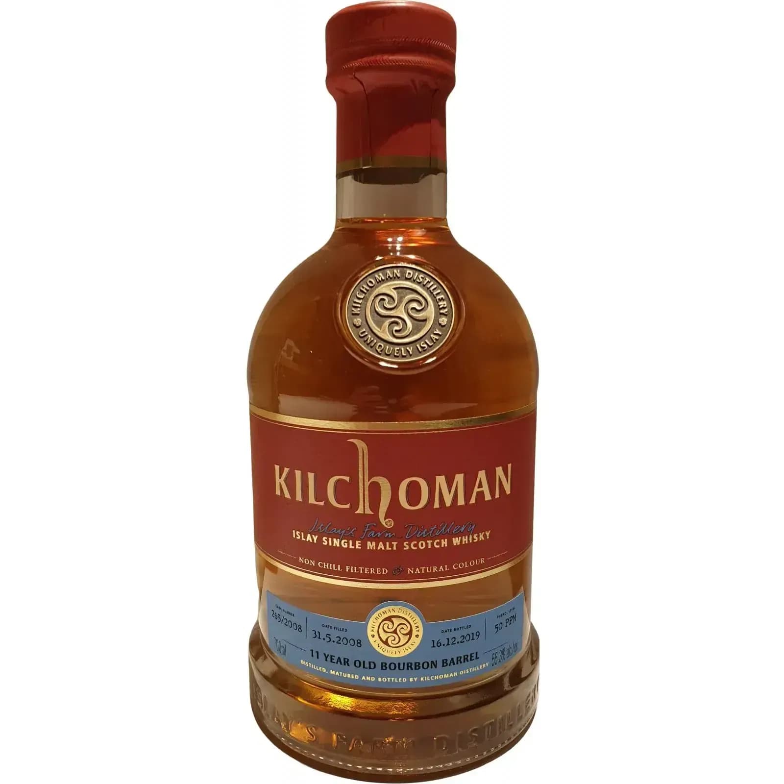 Kilchoman 11 Years Old 2008 11 Year Old Bourbon Barrel Cask Nr.265/2008