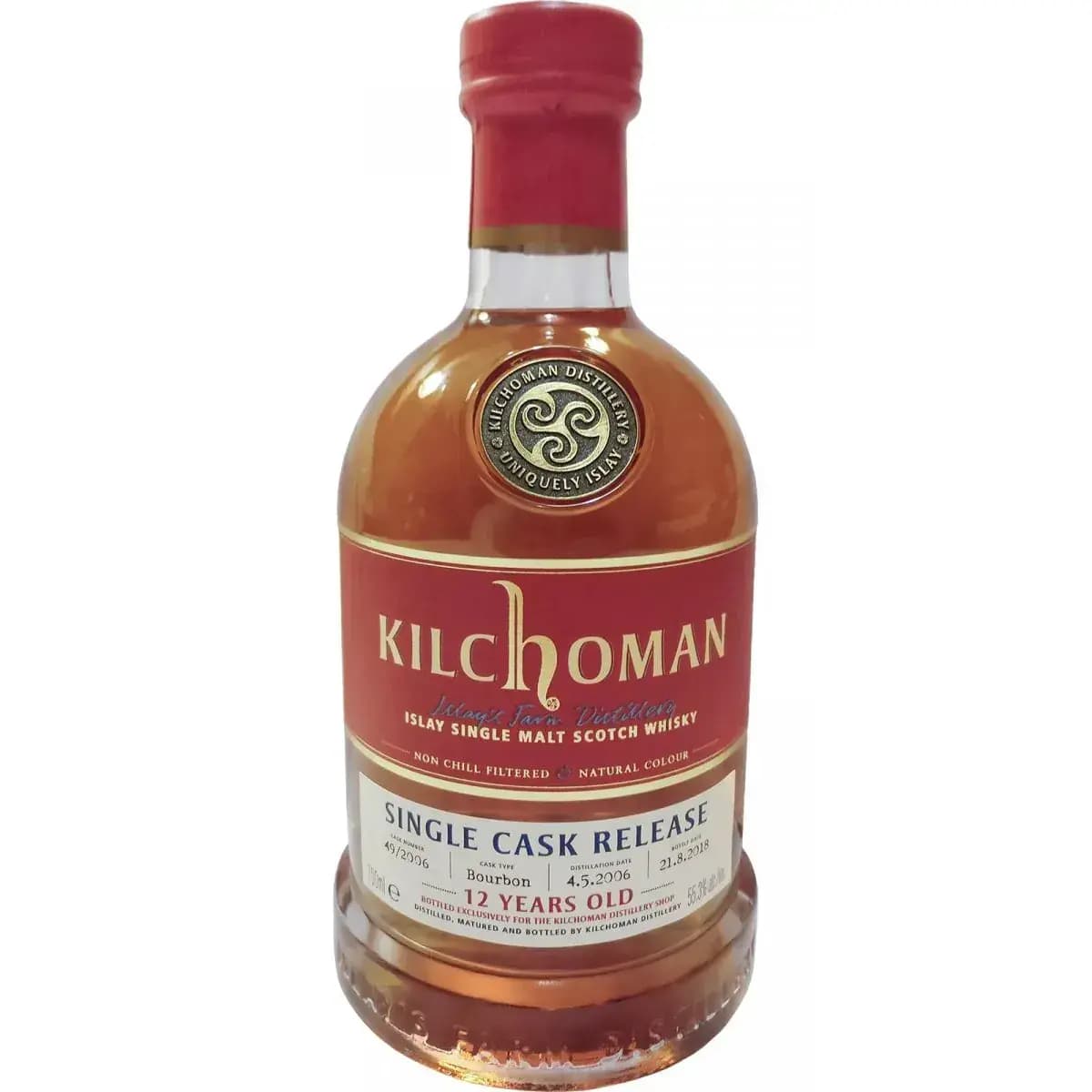 Kilchoman 12 Years Old 2006 Distillery Shop Exclusive Cask Nr.49/2006