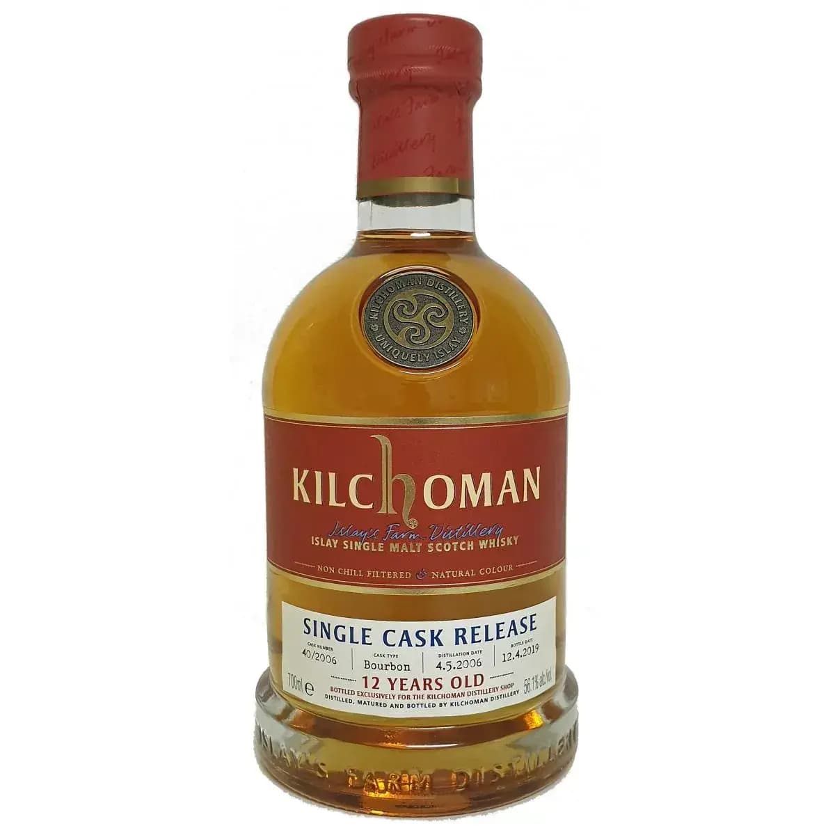 Kilchoman 12 Years Old 2006 Single Cask Release Nr.40/2006