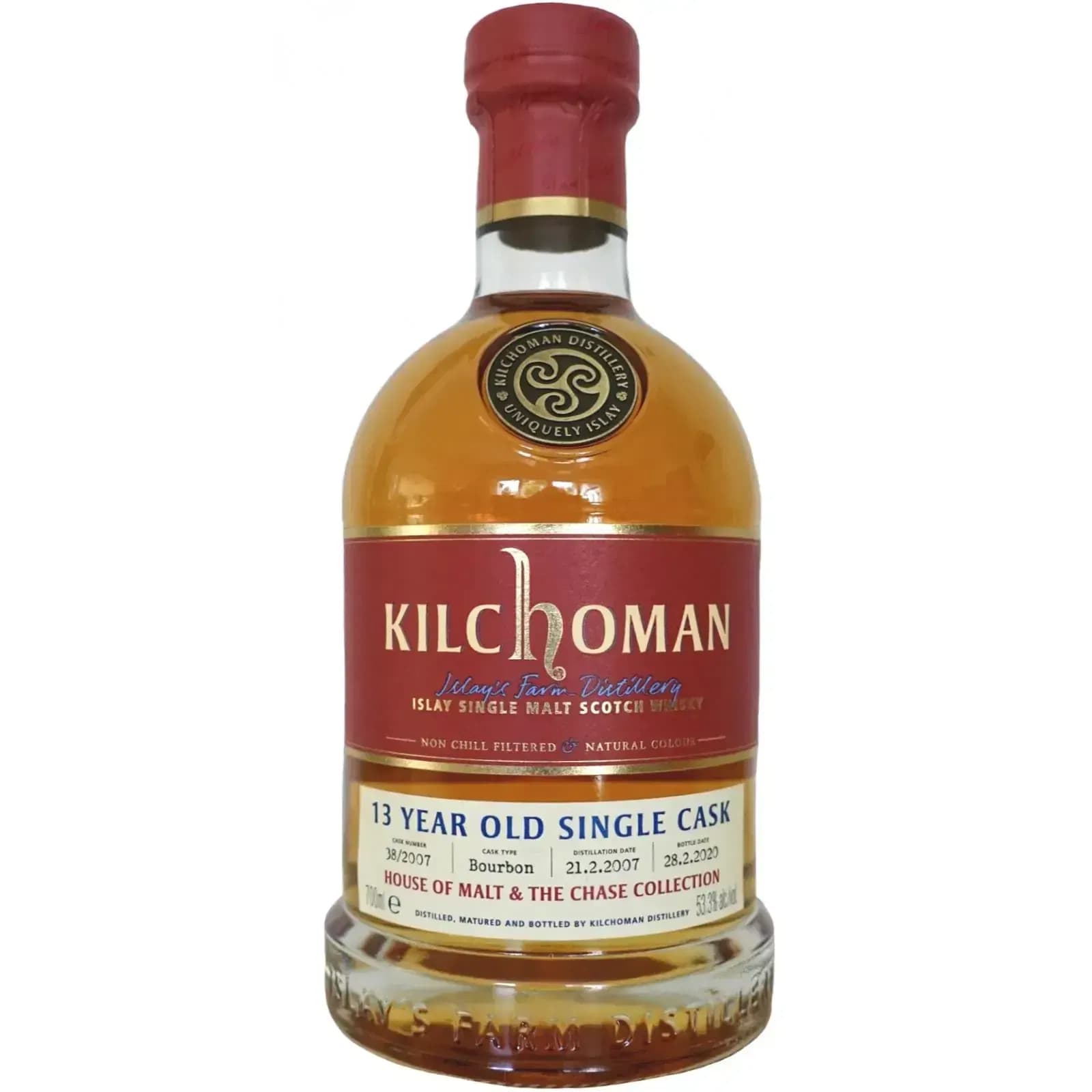 Kilchoman 13 Years Old 2007 Single Cask Release Nr.38/2007