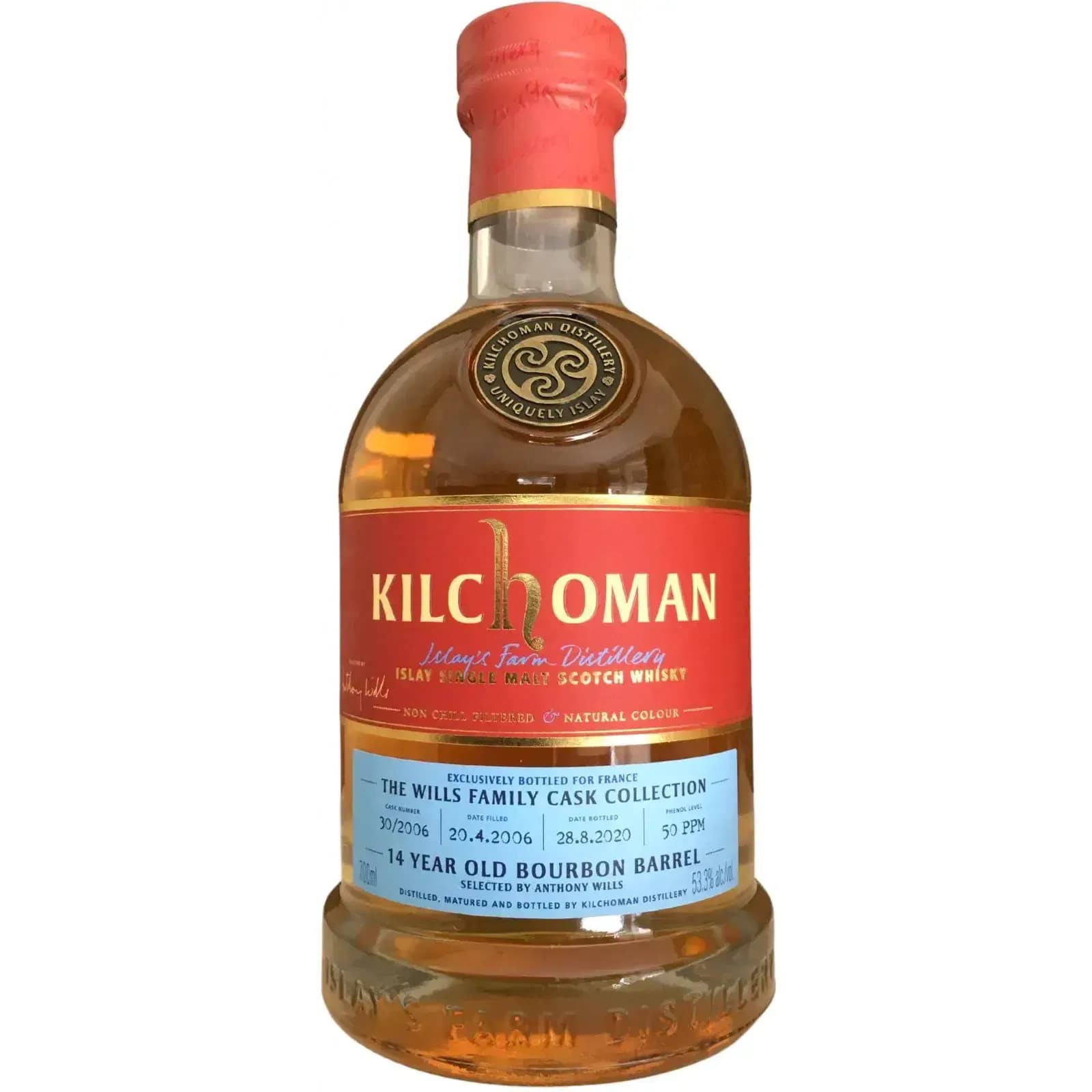 Kilchoman 14 Years Old 2006 The Wills Family Cask Collection - Anthony Wills Cask Nr.30/2006
