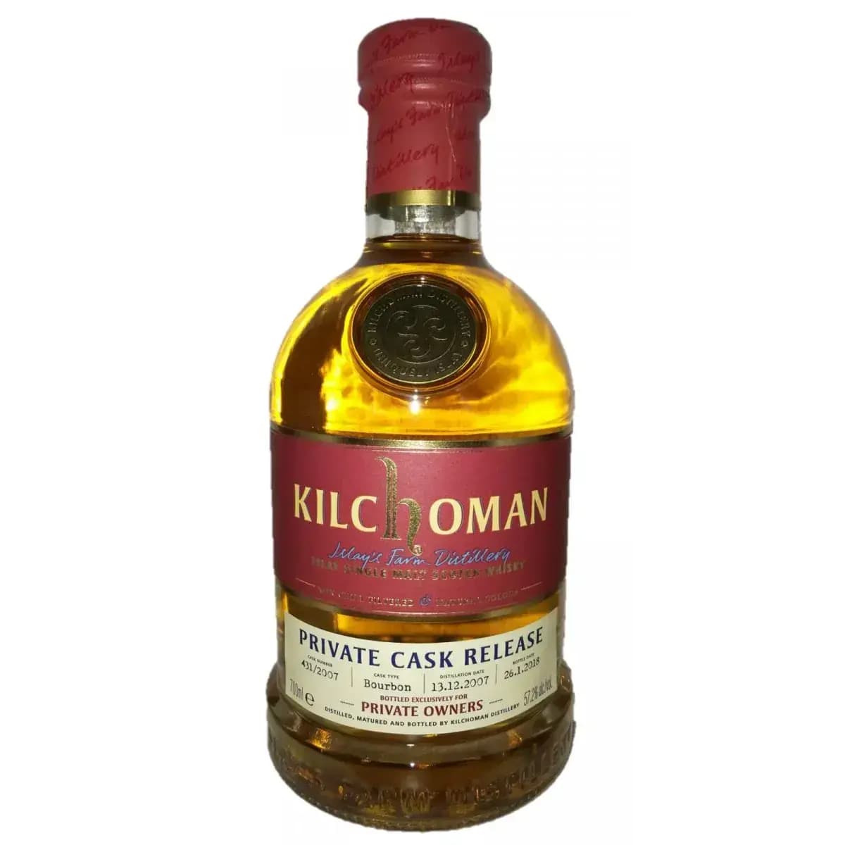 Kilchoman 2007 Private Cask Release Nr.431/2007