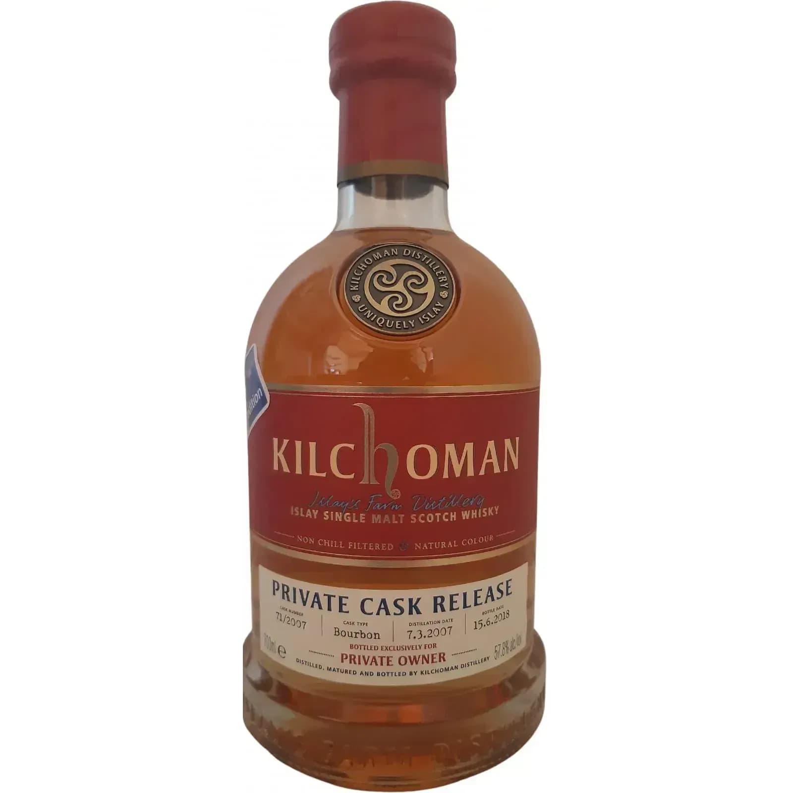 Kilchoman 2007 Private Cask Release Nr.71/2007