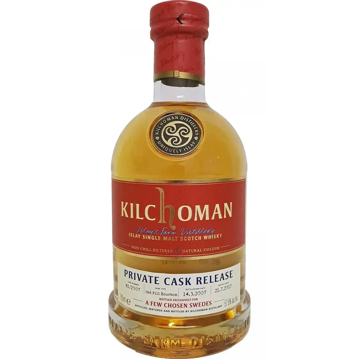 Kilchoman 2007 Private Cask Release Nr.81/2007