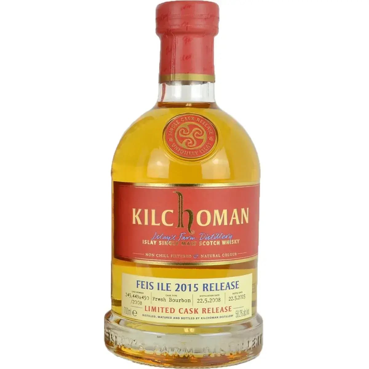 Kilchoman 2008 Feis Ile 2015 Release Nr.245, 449 + 450/2008