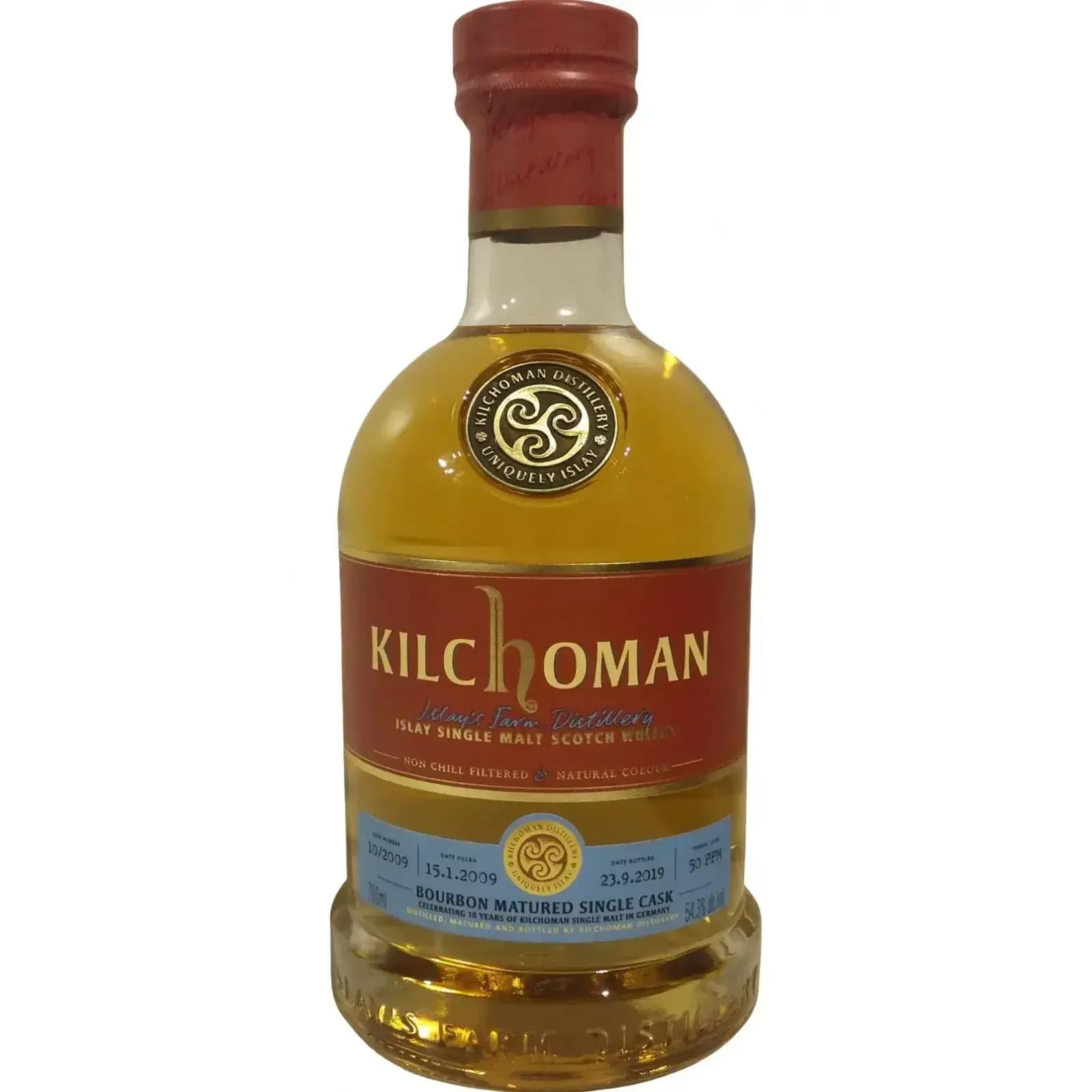 Kilchoman 2009 Bourbon Matured Single Cask Nr.10/2009