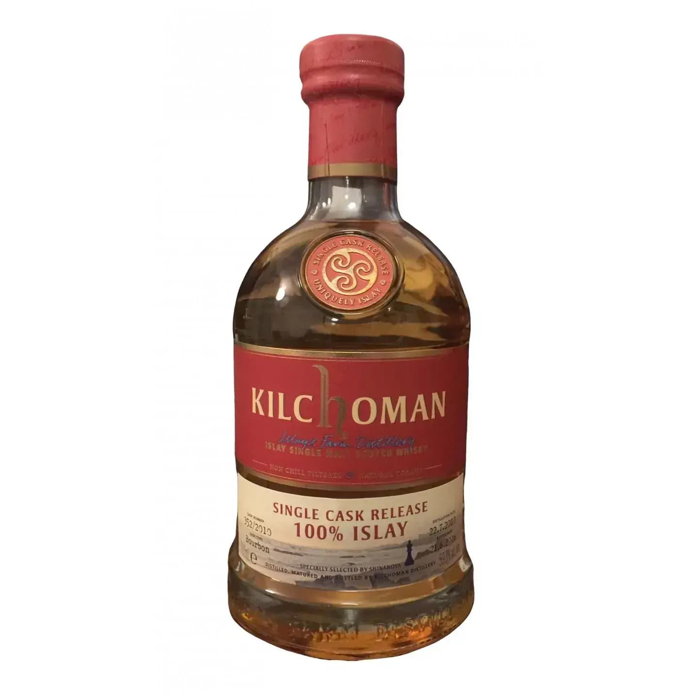Kilchoman 2010 Single Cask Release - 100ï¼… Islay Cask Nr.352/2010