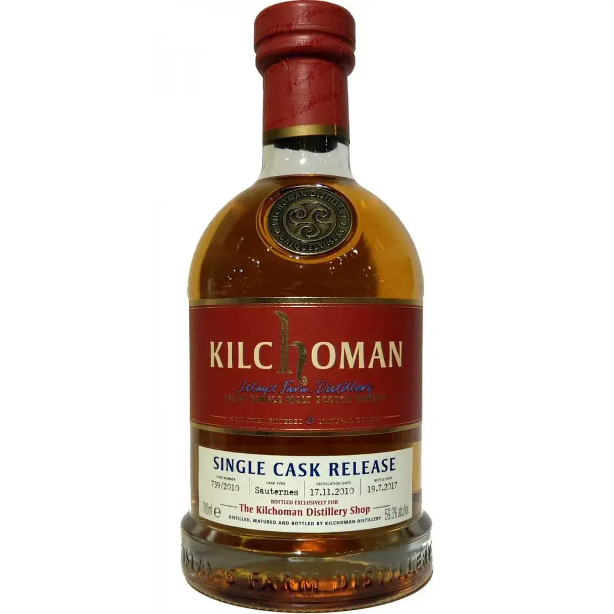 Kilchoman 2010 Single Cask Release Nr.739/2010