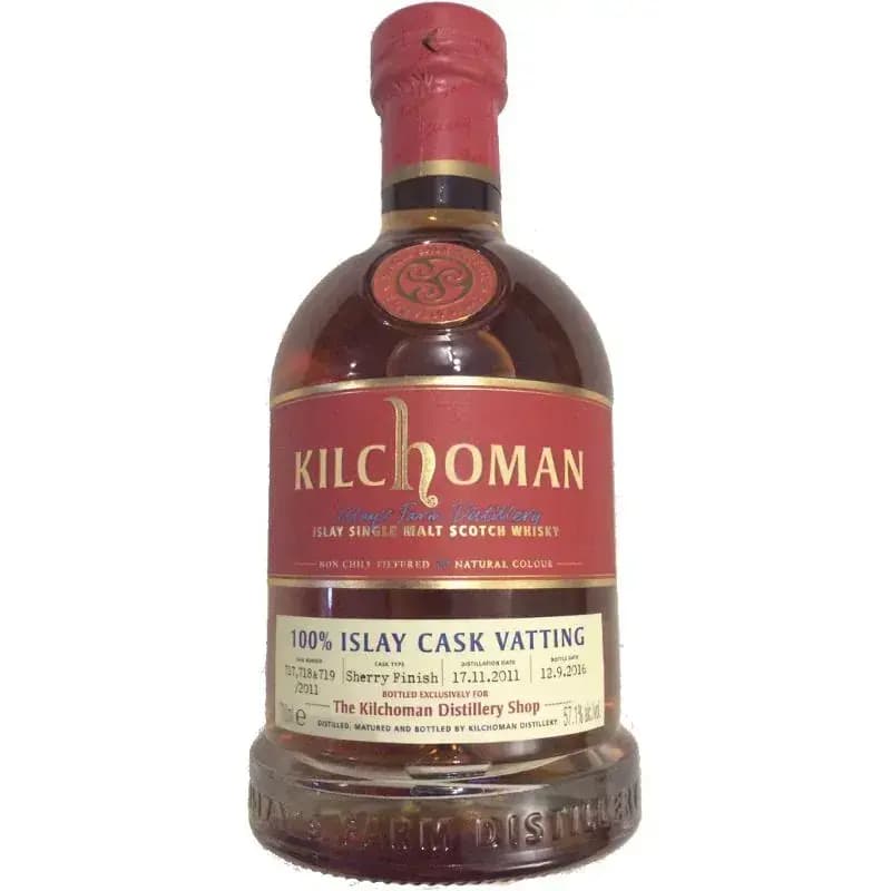 Kilchoman 2011 100% Islay Cask Vatting Cask Nr.717, 718 + 719/2011