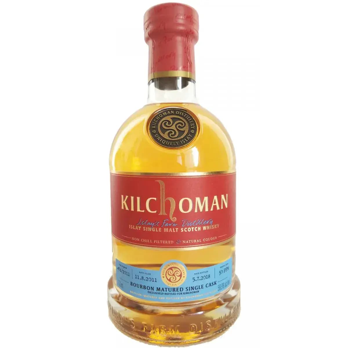 Kilchoman 2011 Bourbon Matured Single Cask Nr.476/2011