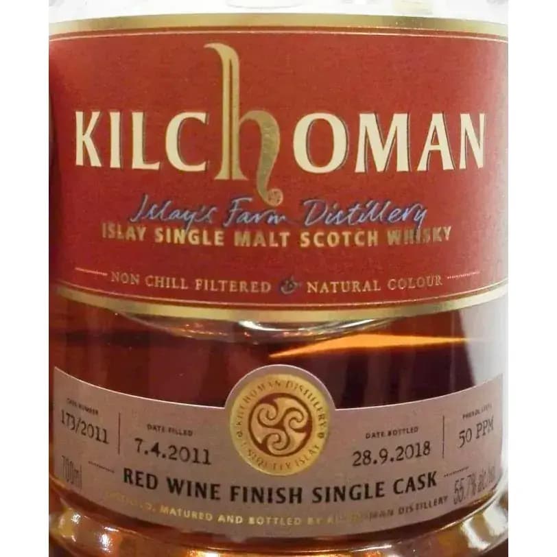 Kilchoman 2011 Red Wine Finish Single Cask Nr.173/2011
