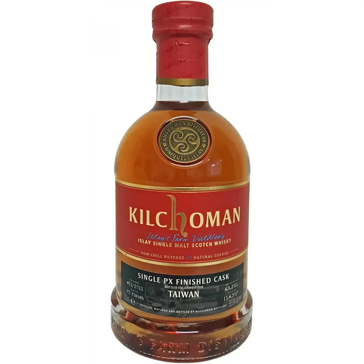 Kilchoman 2011 Single Px Finished Cask For Taiwan Nr.453/2011
