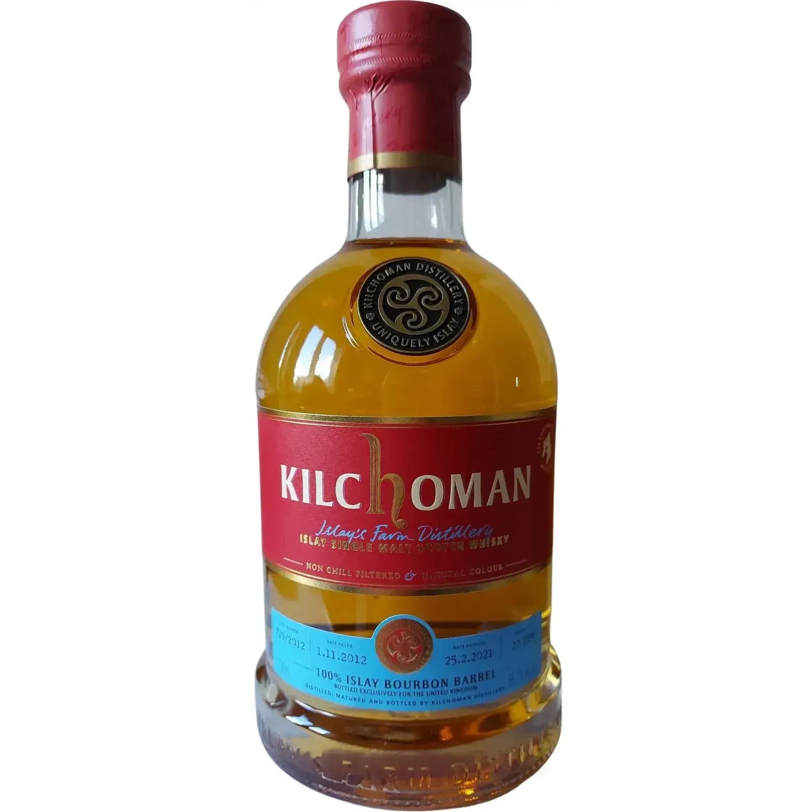 Kilchoman 2012 100% Islay Bourbon Barrel Cask Nr.719/2012