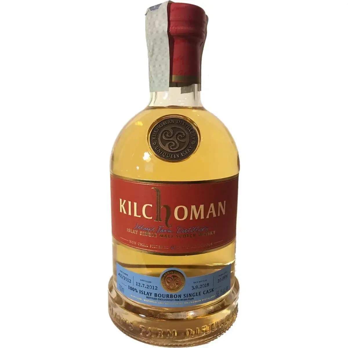 Kilchoman 2012 100% Islay Cask Nr.433/2012