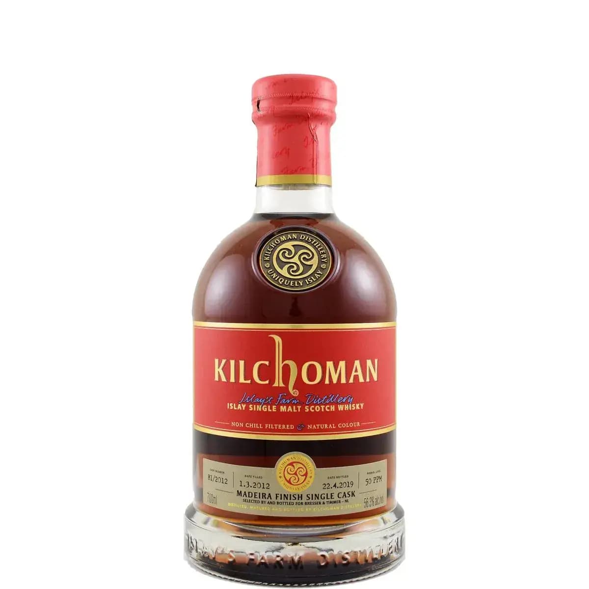 Kilchoman 2012 Madeira Finish Single Cask Nr.81/2012