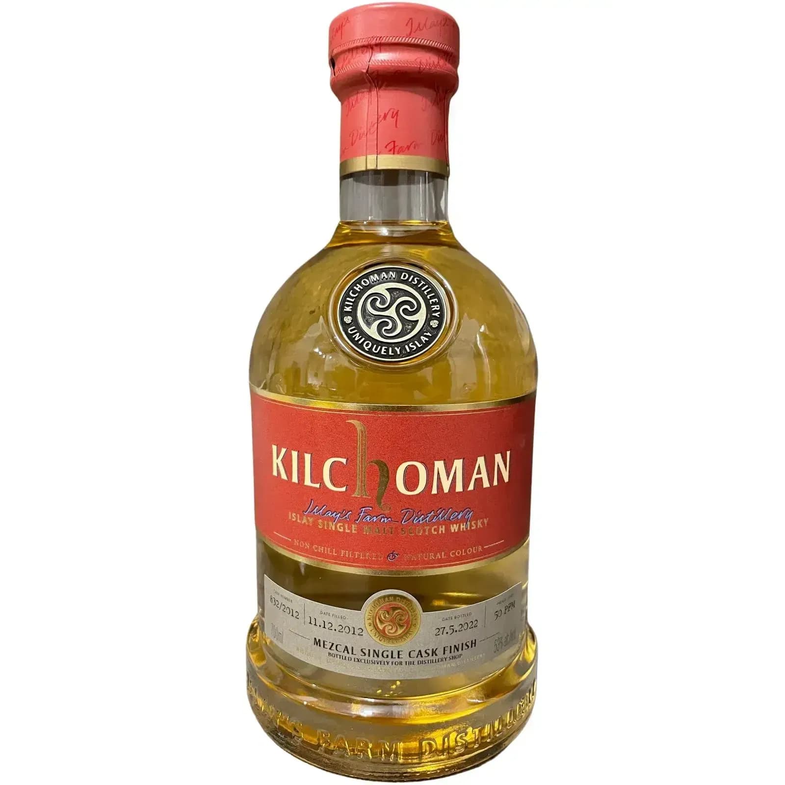 Kilchoman 2012 Mezcal Single Cask Finish Cask Nr.832/2012