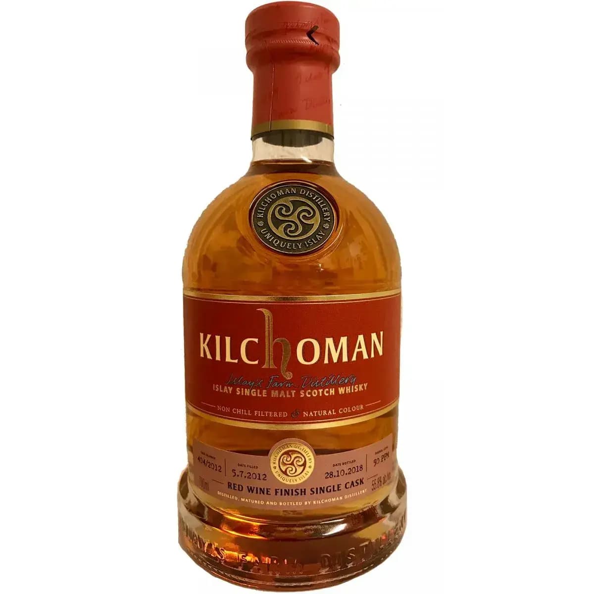 Kilchoman 2012 Red Wine Finish Single Cask Nr.404/2012