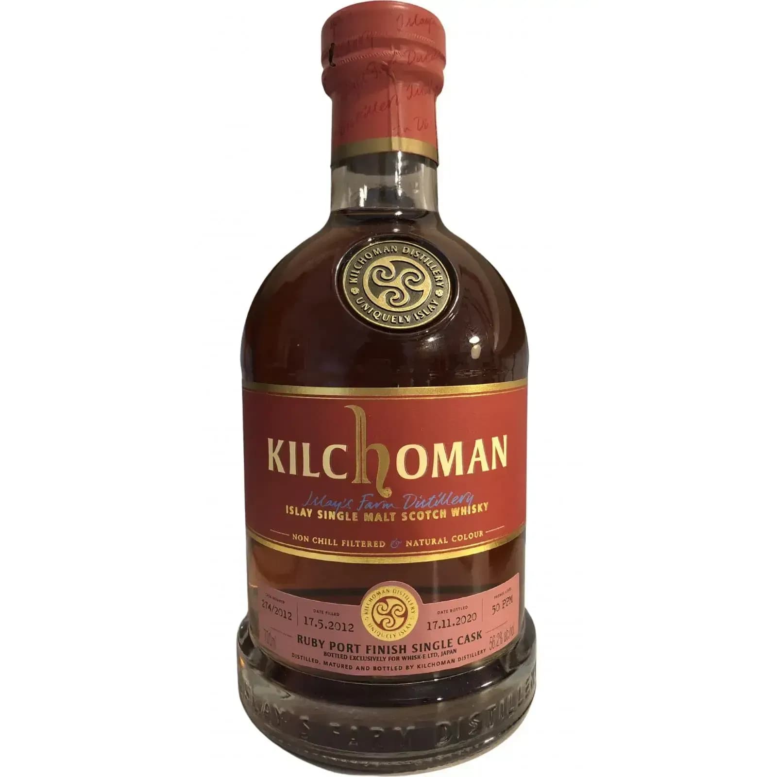 Kilchoman 2012 Ruby Port Finish Single Cask Nr.274/2012