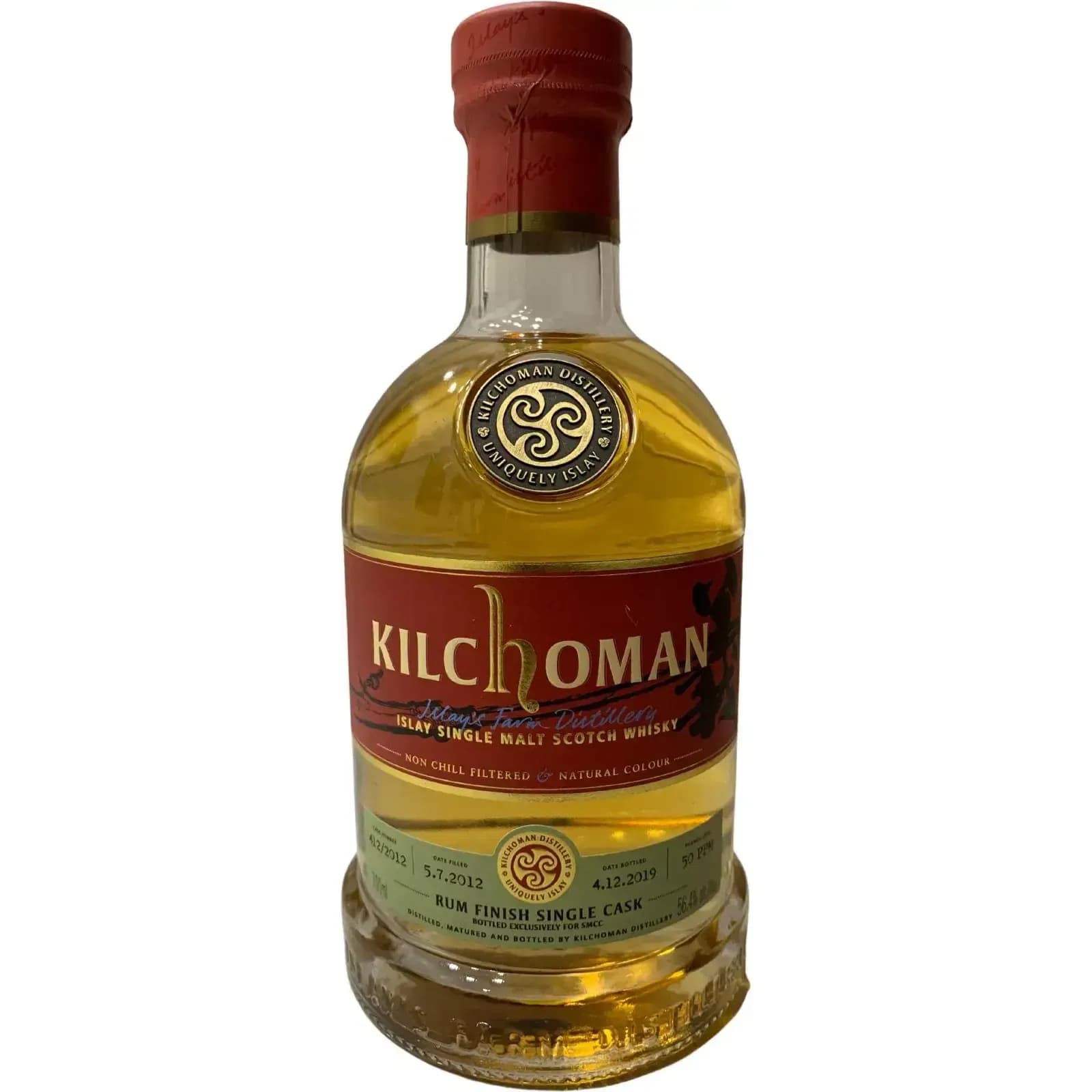 Kilchoman 2012 Rum Finish Single Cask Nr.412/2012