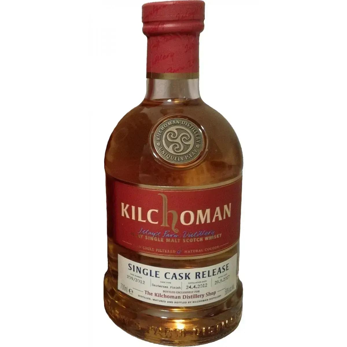 Kilchoman 2012 Single Cask Release Distillery Exclusive Cask Nr.209/2012