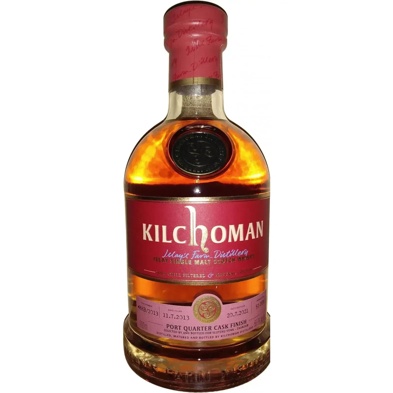 Kilchoman 2013 Port Quarter Cask Finish Cask Nr.488B/2013
