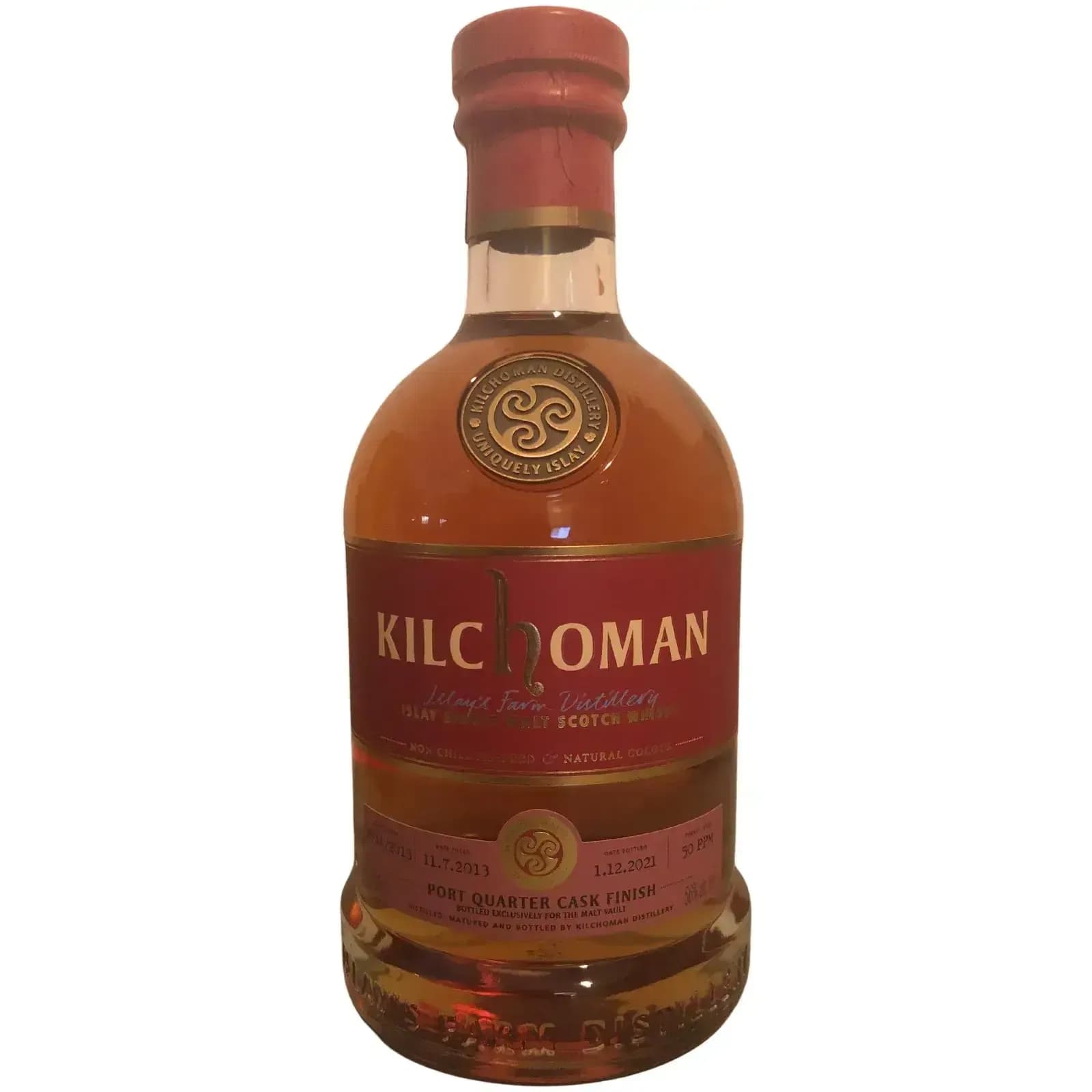 Kilchoman 2013 Port Quarter Cask Finish Cask Nr.493A/2013