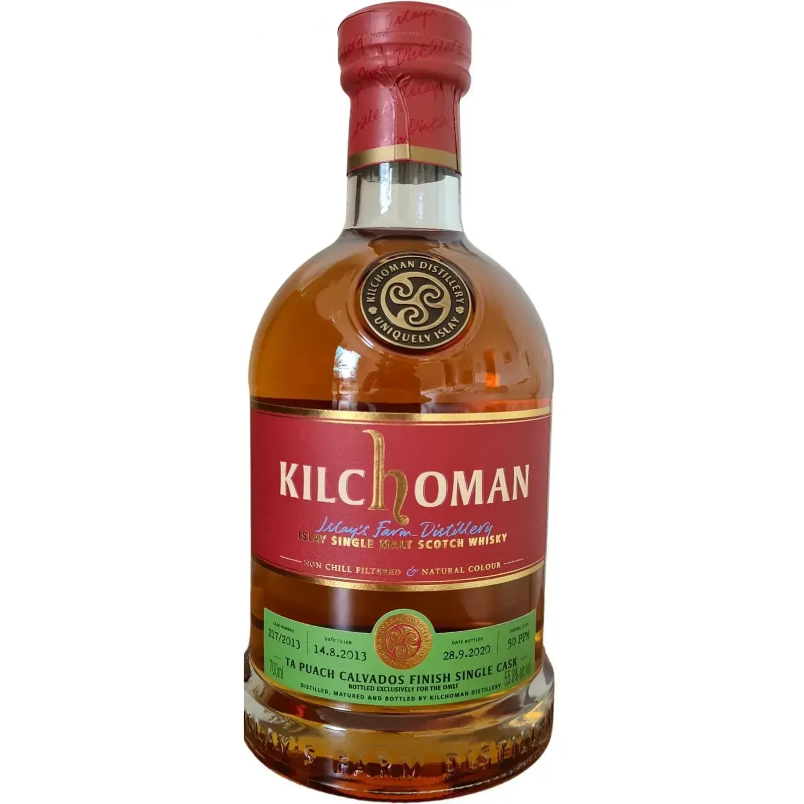 Kilchoman 2013 Ta Puach Calvados Finish Single Cask Nr.217/2013