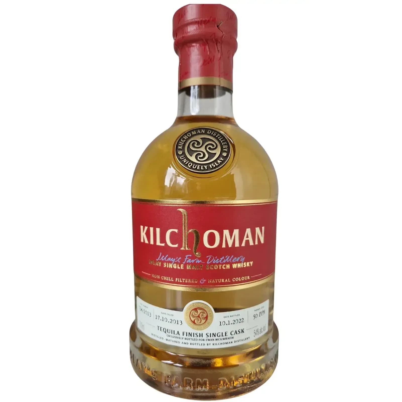 Kilchoman 2013 Tequila Single Cask Finish Cask Nr.734/2013