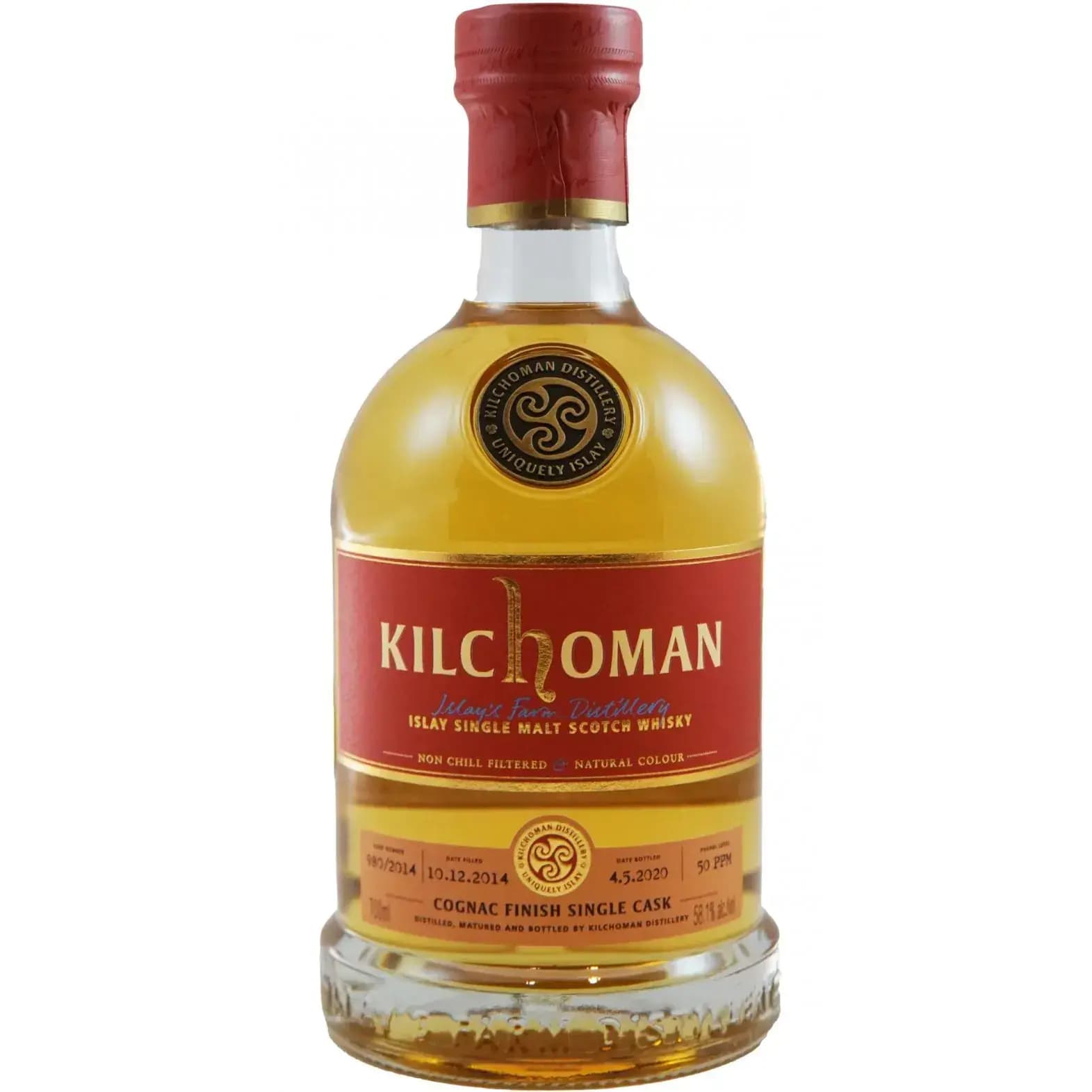 Kilchoman 2014 Cognac Finish Single Cask Nr.980/2014