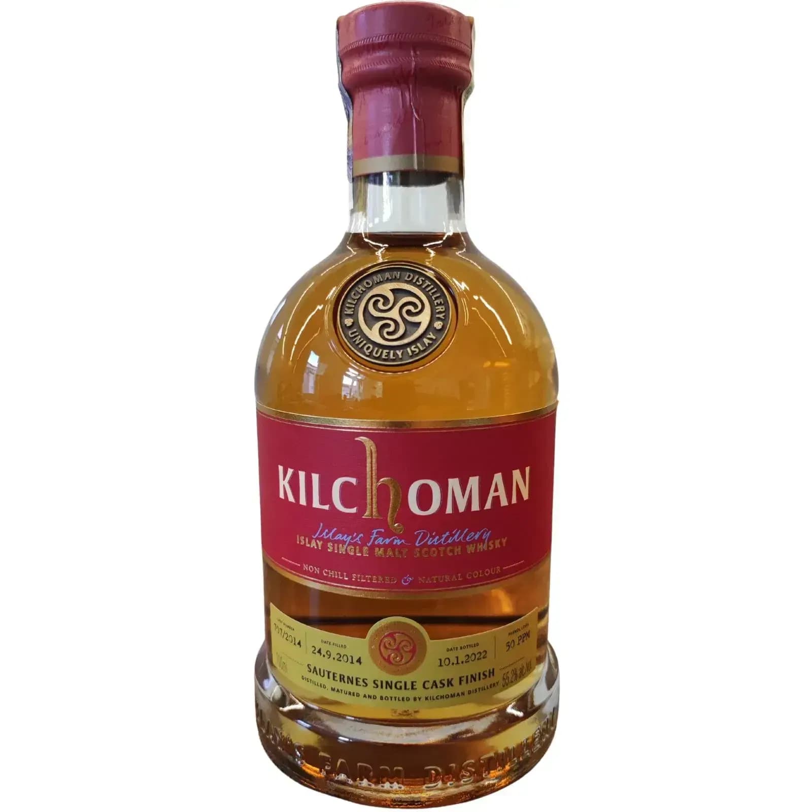 Kilchoman 2014 Sauternes Single Cask Finish Cask Nr.707/2014