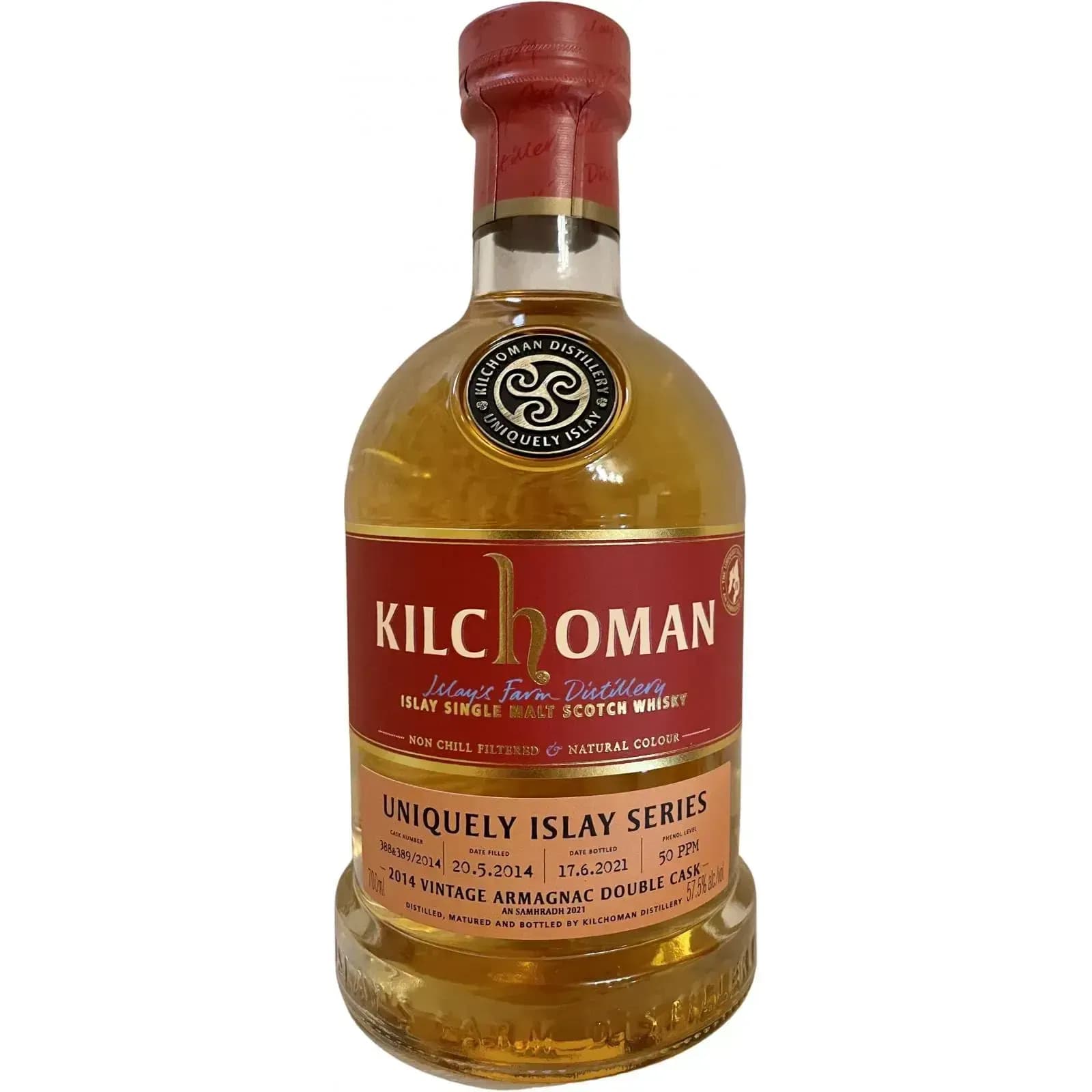 Kilchoman 2014 Uniquely Islay Series - An Samhradh Cask Nr.388 + 389/2014