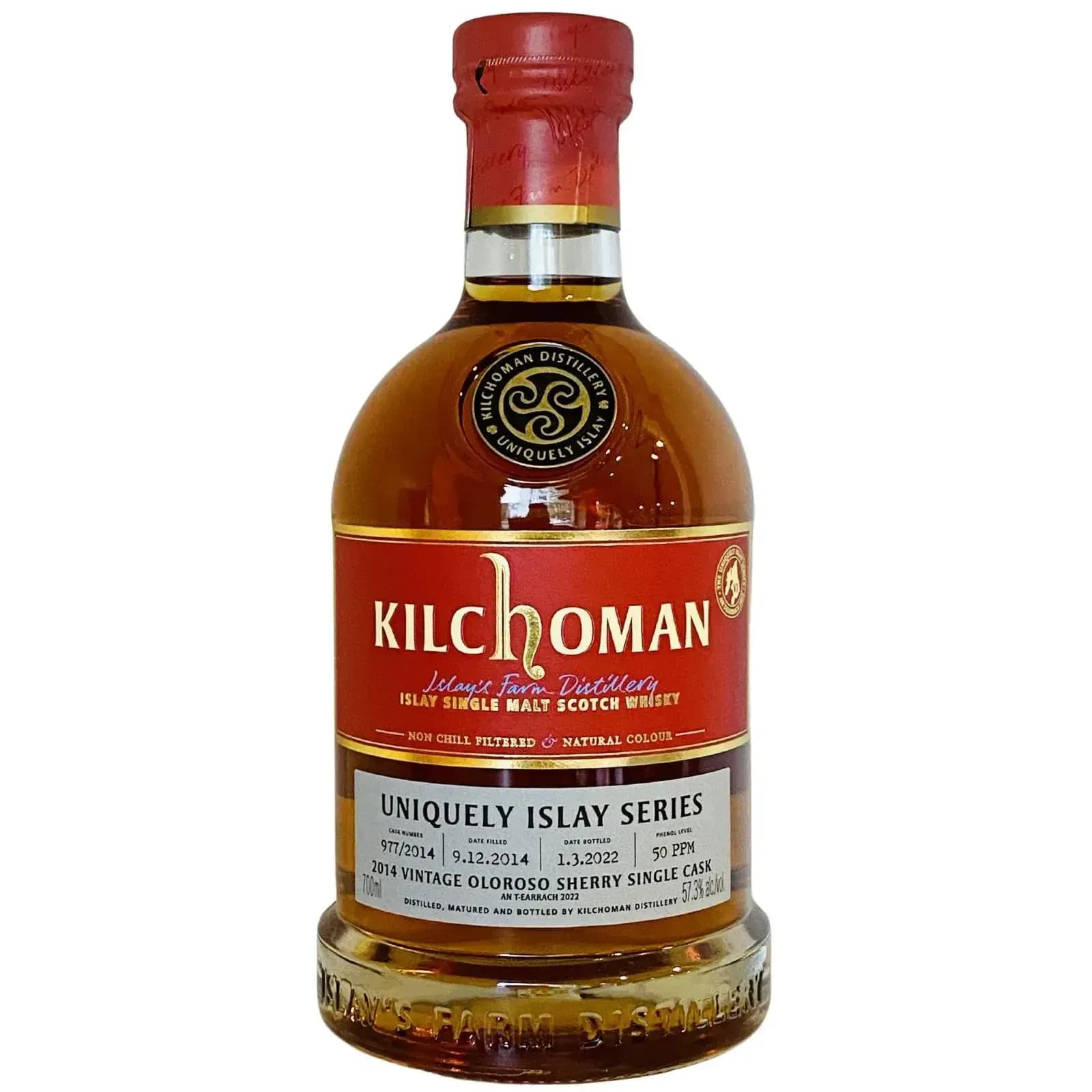 Kilchoman 2014 Uniquely Islay Series - An T-Earrach 2022 Cask Nr.977/2014