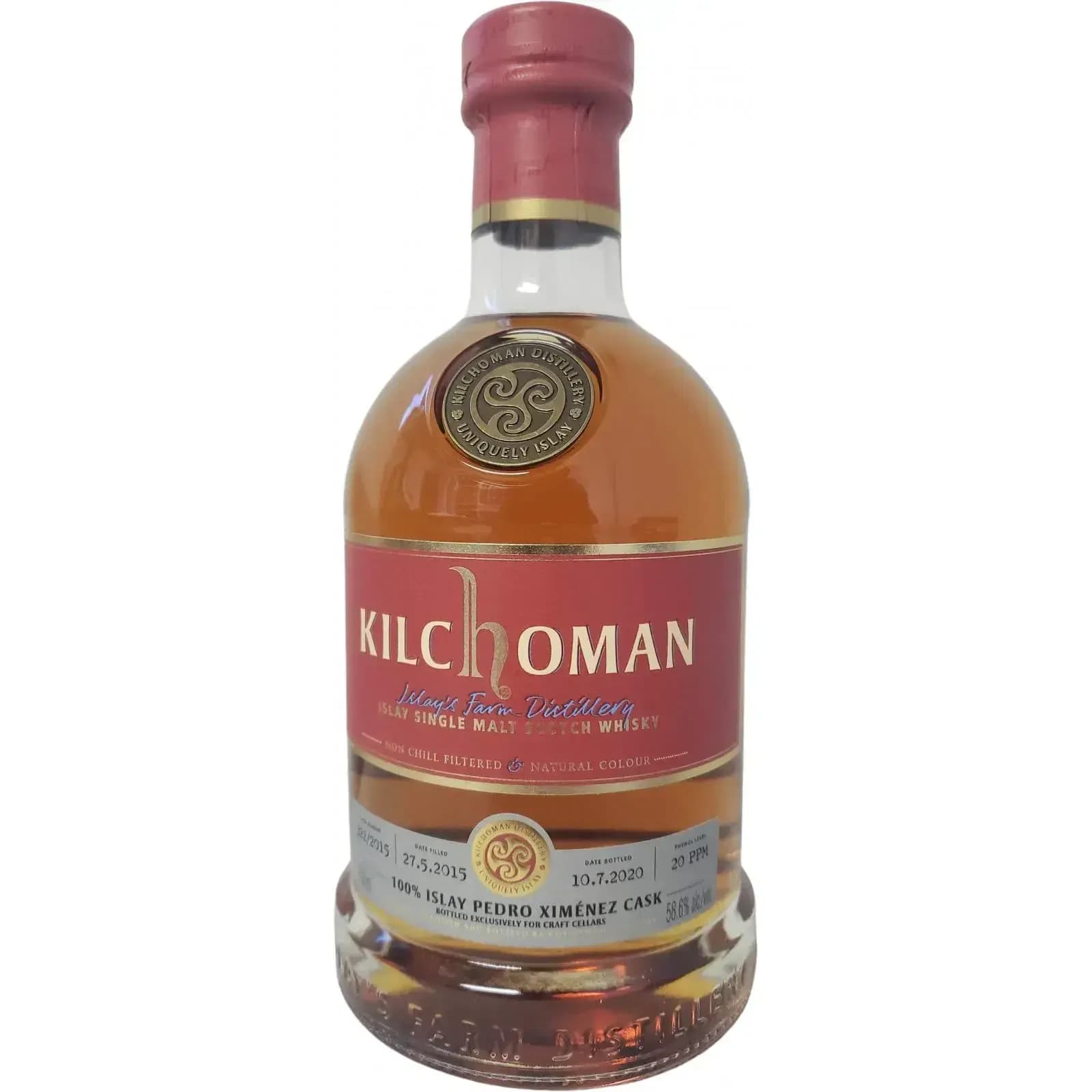 Kilchoman 2015 100% Islay Pedro Ximenez Cask Nr.322/2015