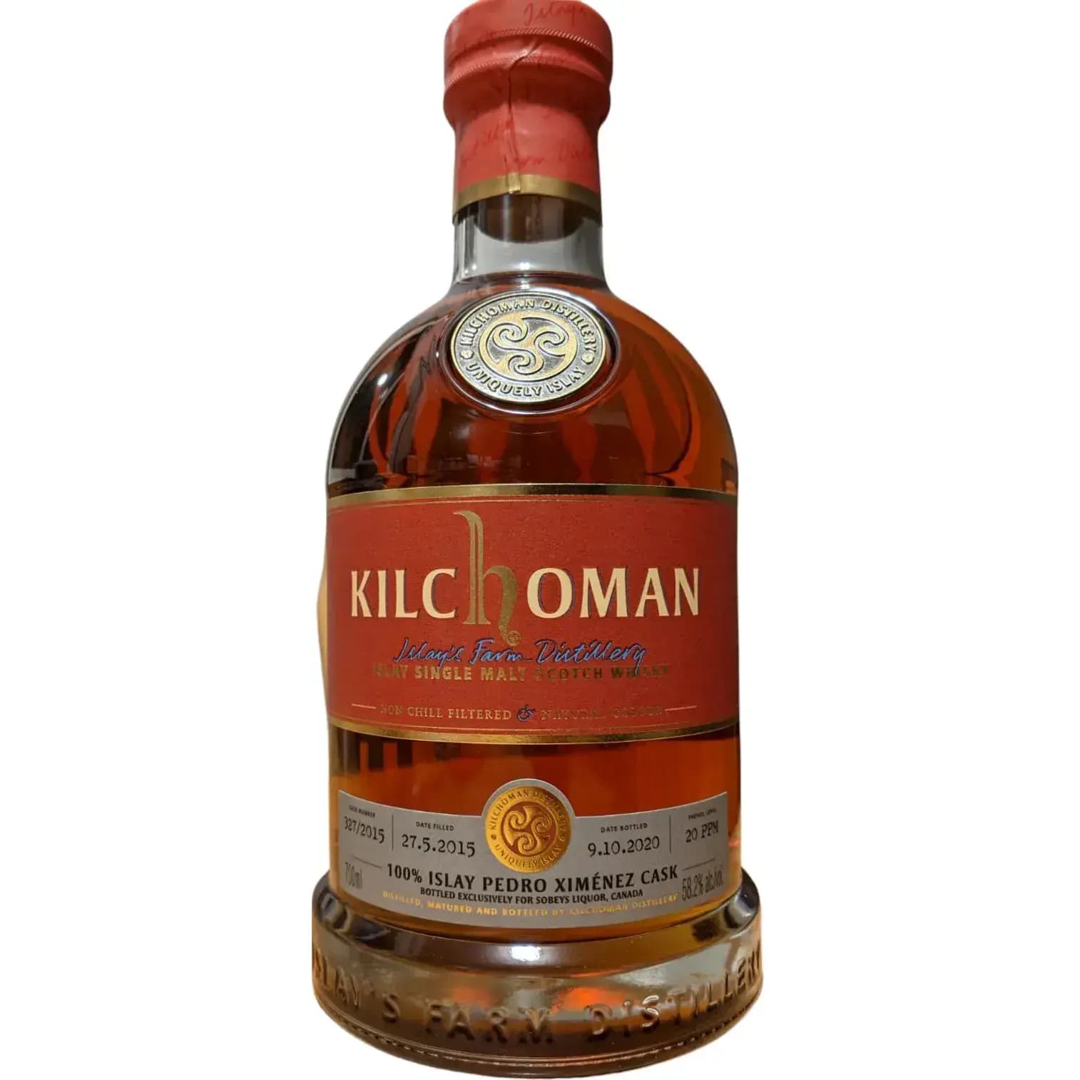 Kilchoman 2015 100% Islay Pedro Ximenez Cask Nr.327/2015
