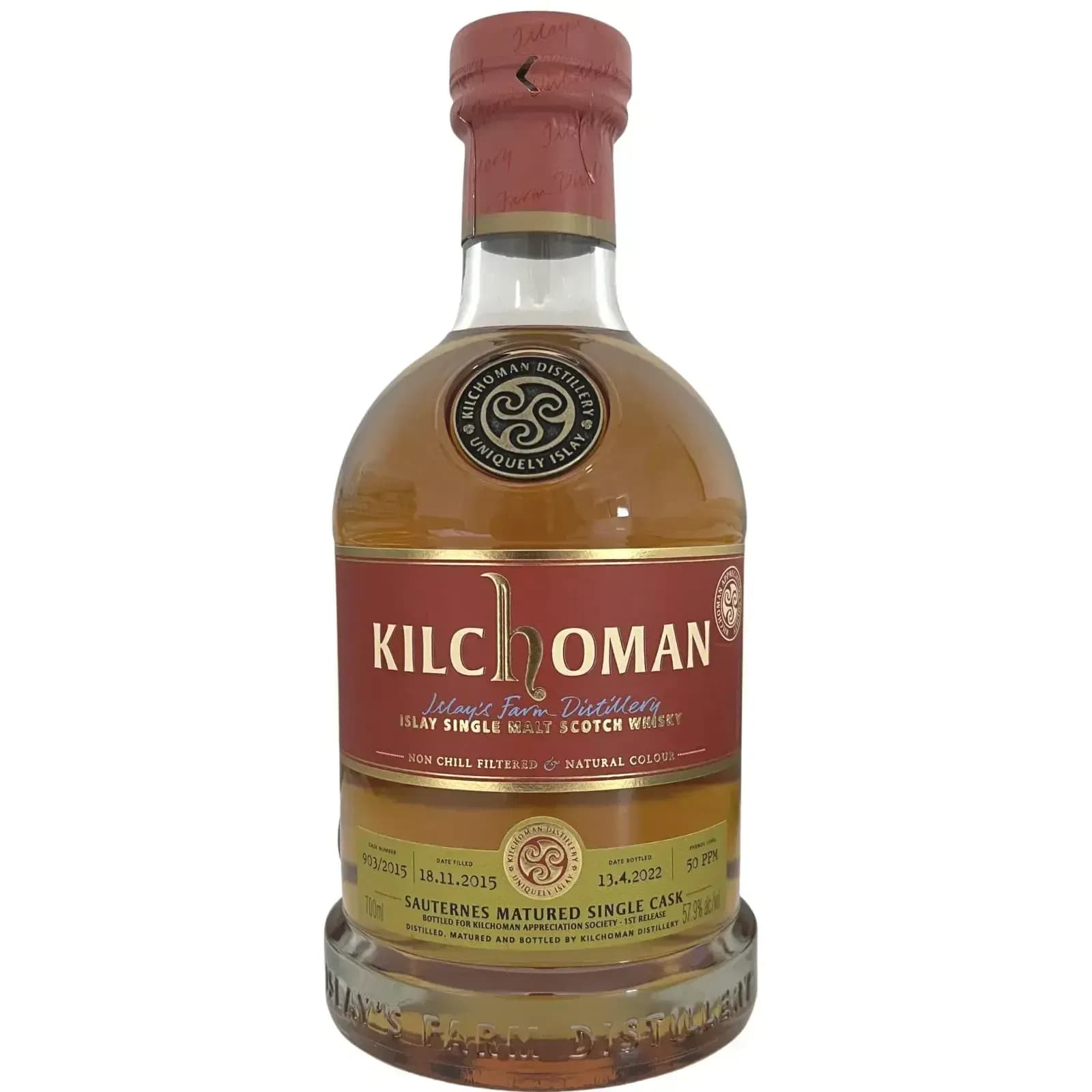Kilchoman 2015 Single Cask Release Nr.903/2015