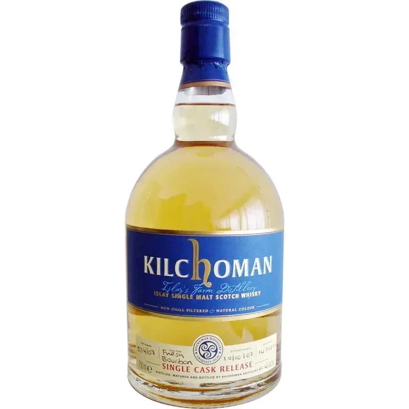 Kilchoman 3 Years Old 2007 Single Cask For Belgium Nr.334/07