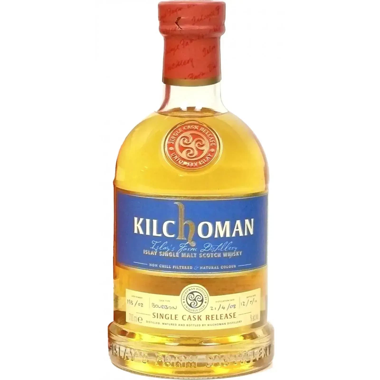 Kilchoman 3 Years Old 2008 Single Cask Release Nr.195/08