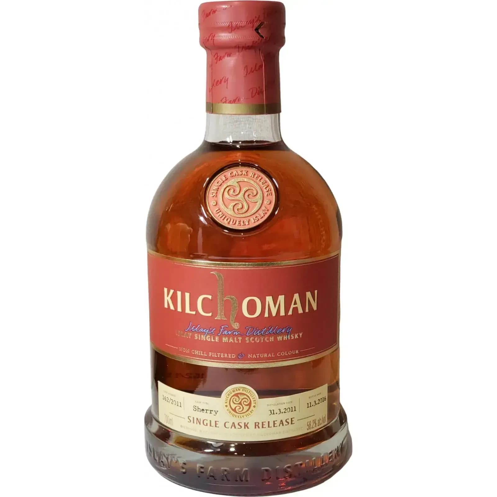 Kilchoman 4 Years Old 2011 Single Cask Release Nr.162/2011