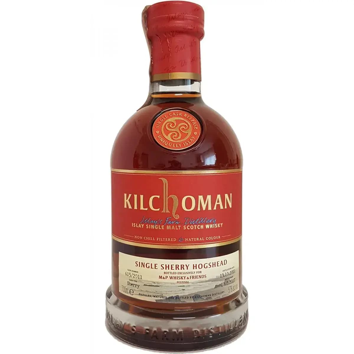 Kilchoman 5 Years Old 2011 Single Cask For M&P Poland Nr.615/2011