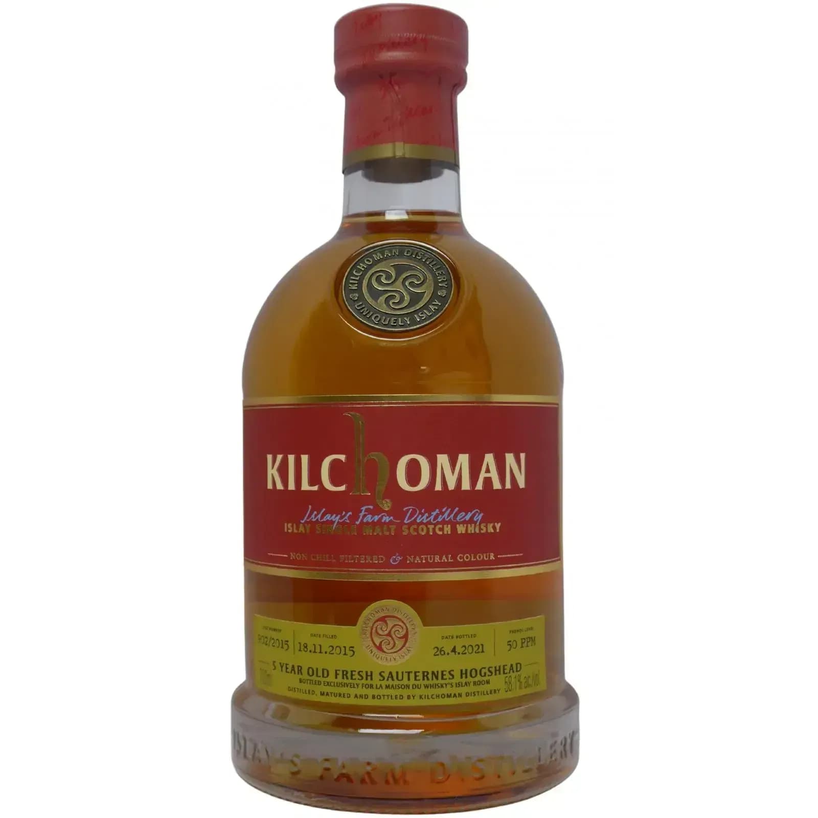 Kilchoman 5 Years Old 2015 Cask Nr.902/2015