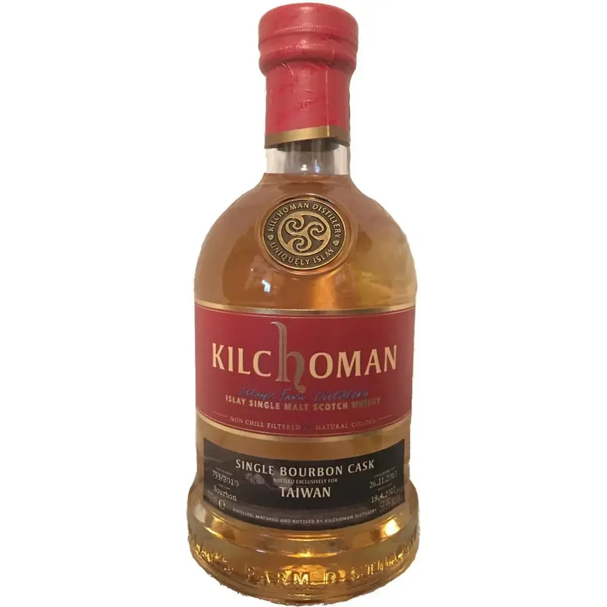 Kilchoman 6 Years Old 2010 Single Bourbon Cask For Taiwan Nr.753/2010