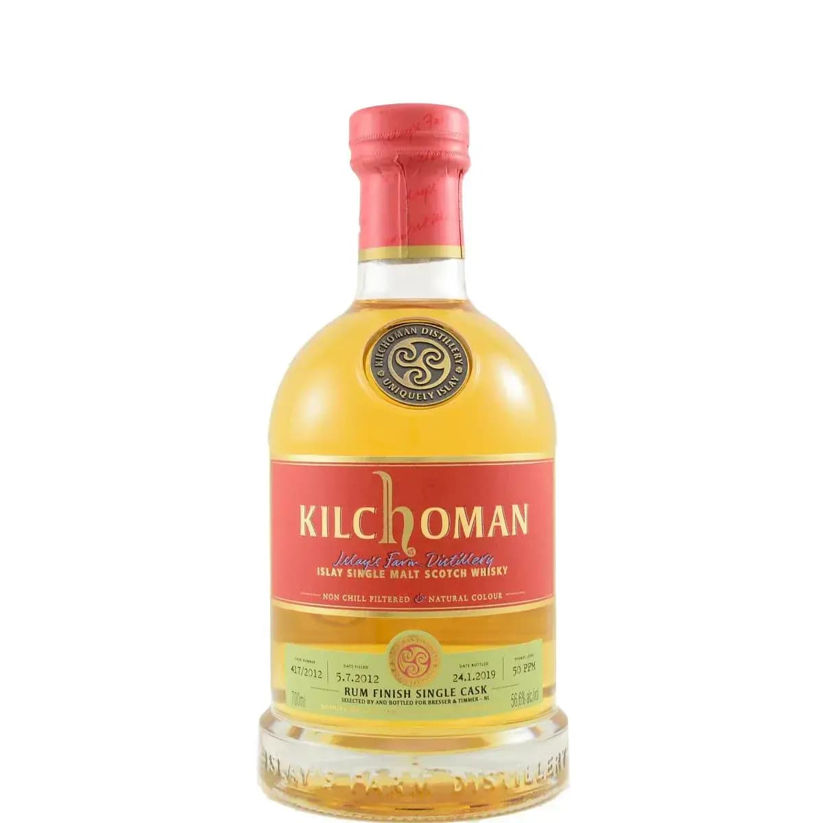 Kilchoman 6 Years Old 2012 Rum Finished Single Cask Nr.417/2012
