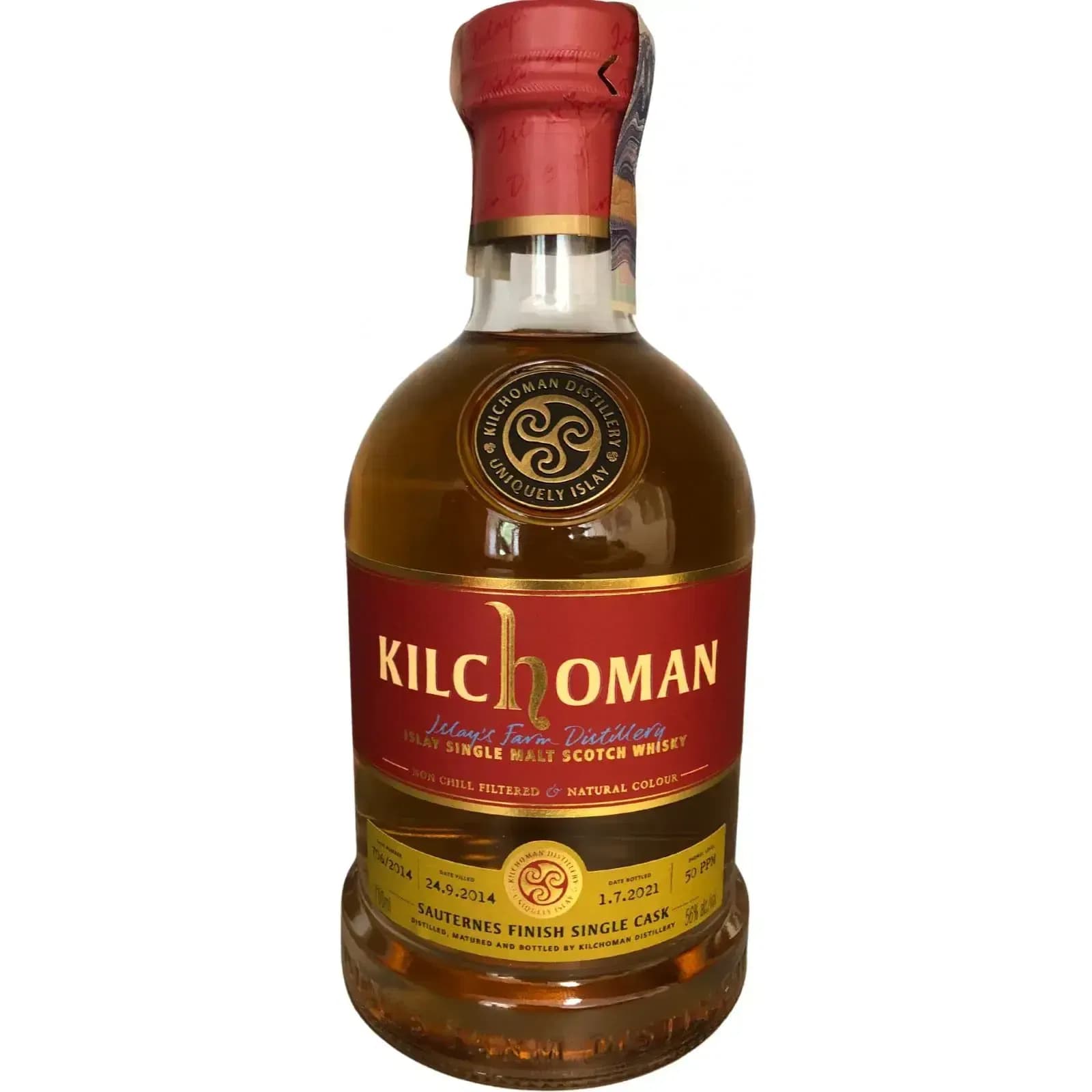 Kilchoman 6 Years Old 2014 Sauternes Cask Finish Cask Nr.706/2014