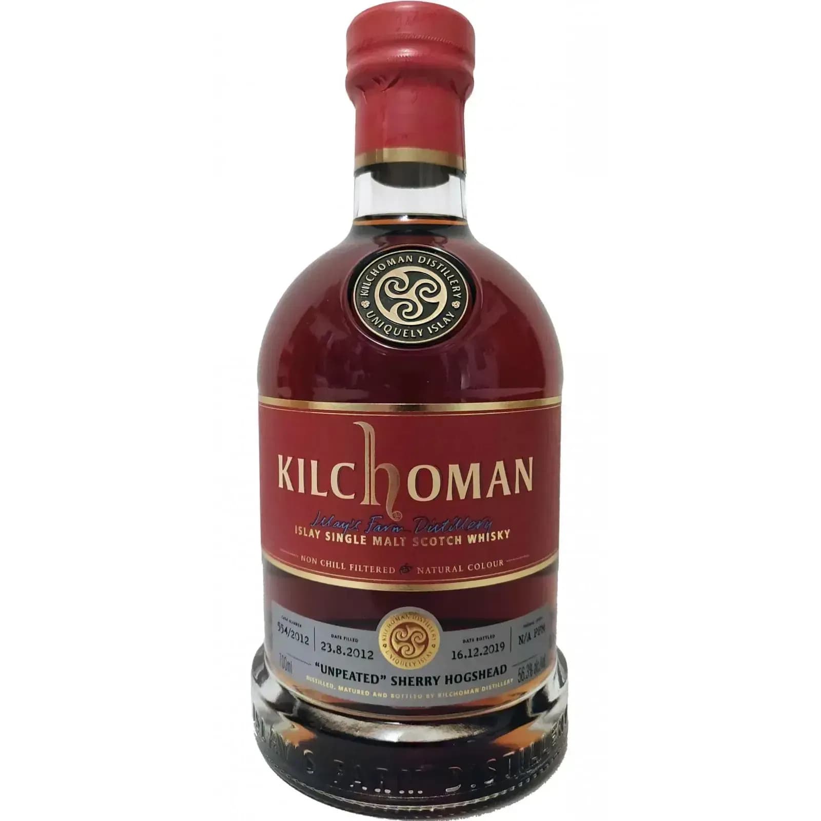 Kilchoman 7 Years Old 2012 Unpeated Sherry Hogshead Cask Nr.554/2012