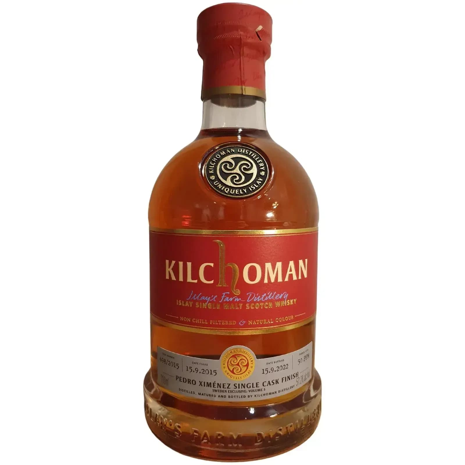 Kilchoman 7 Years Old 2015 Single Cask For Sweden Volume 5 Nr.698/2015