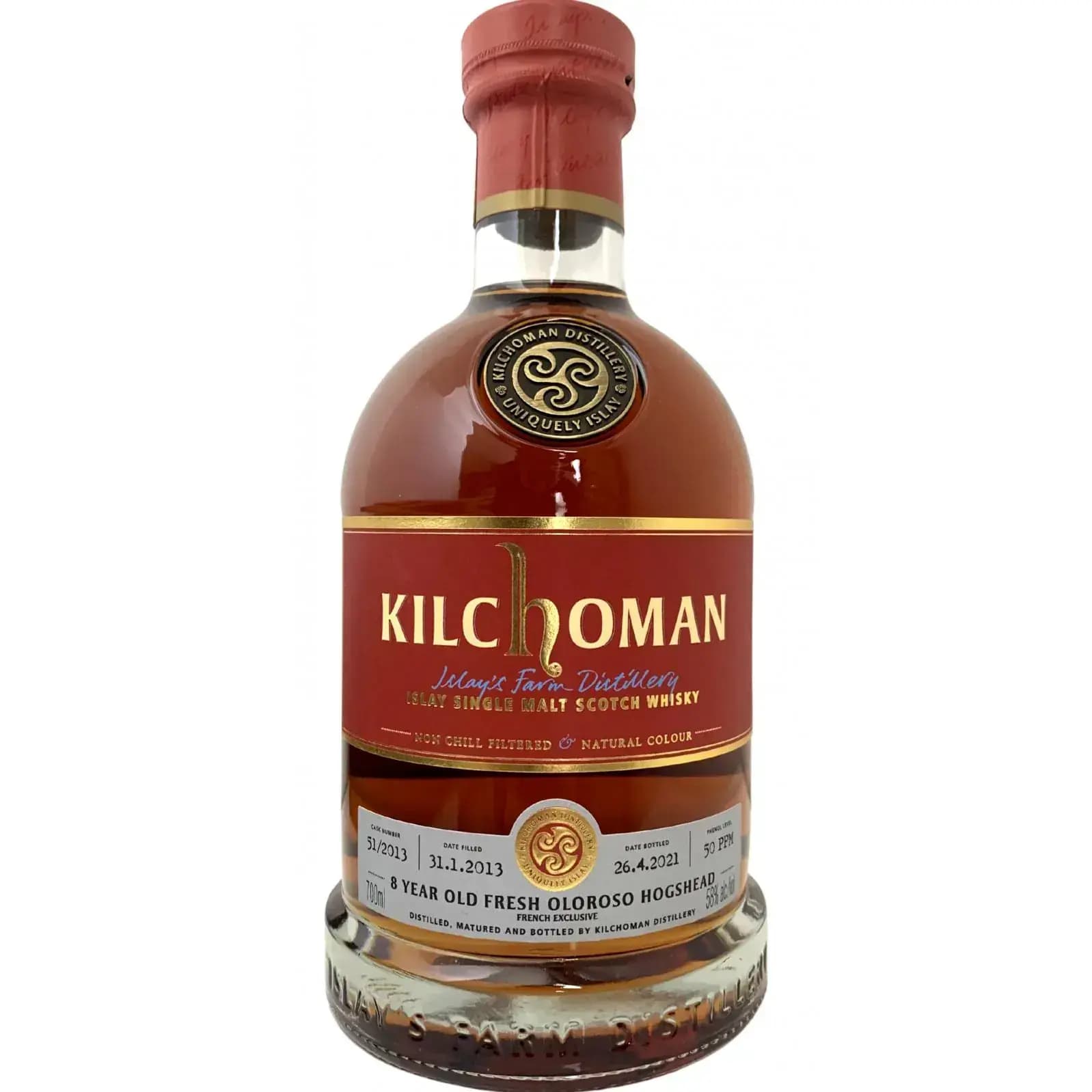 Kilchoman 8 Years Old 2013 Single Cask Release Nr.51/2013