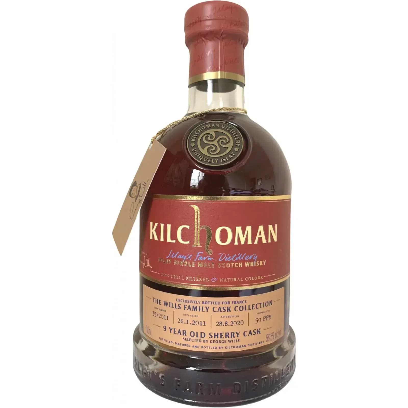 Kilchoman 9 Years Old 2011 The Wills Family Cask Collection - George Wills Cask Nr.35/2011