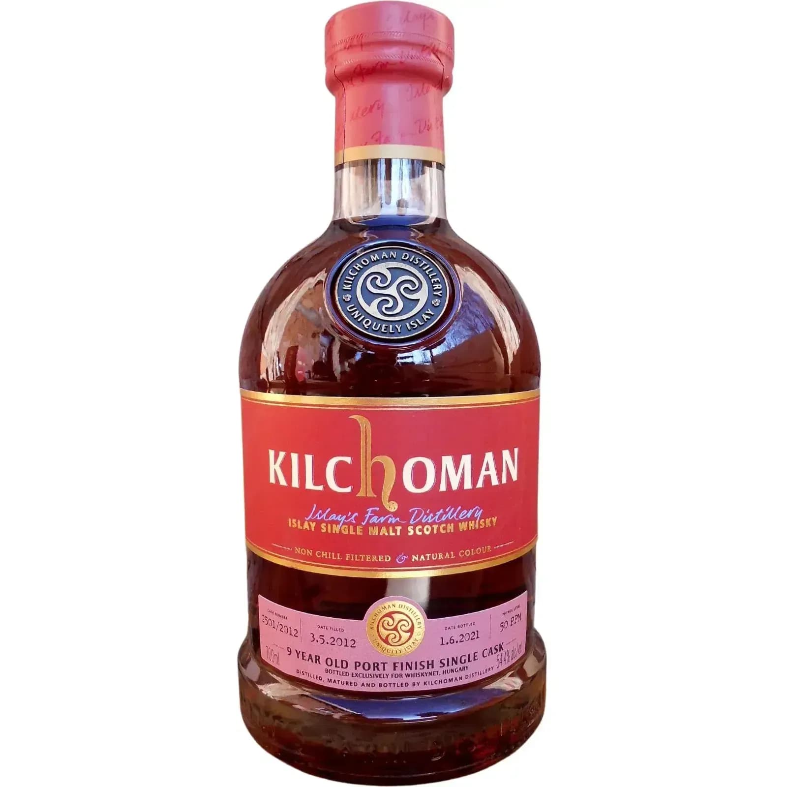 Kilchoman 9 Years Old 2012 Port Finish Single Cask Nr.2501/2012